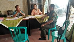 Eratkan Silahturahmi, Babinsa 0816/06 komsos dengan perangkat Desa