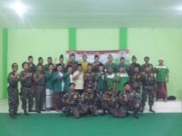 Koramil 02/Candi bersama GP Anshor, ciptakan situasi kondusif selama Ramadhan