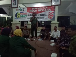 KORAMIL 0816/18 SEDATI, Gelar Cangkrukan Di Pendopo Kantor Kecamatan Sedati.
