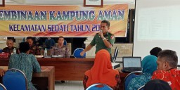 Danramil 0816/18 Sedati bersama Forkopimka menyelenggarakan Pembinaan Kampung Aman