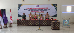 Peltu Didik S Hadiri Pelantikan Pengurus Pramuka Ranting Sedati Periode 2025–2028