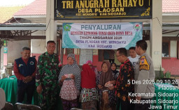 Aksi Nyata Babinsa Plaosan Kawal Ketat Penyaluran BLT-DD IV