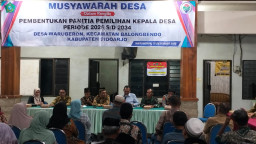 Songsong Pilkades 2026, Danramil Balongbendo Kawal Musdes Waruberon dan Tegaskan Netralitas TNI