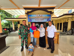 Babinsa Taman Hadiri Posyandu PMT, Wujud Kepedulian Cegah Stunting