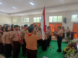 Wujudkan Generasi Berkarakter, Pengurus Kwarran Gedangan Periode 2026–2029 Resmi Dilantik