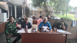 Babinsa Sawocangkring Hadiri Pemilihan Ketua RW 03, Wujudkan Demokrasi Lingkungan yang Aman dan Guyub