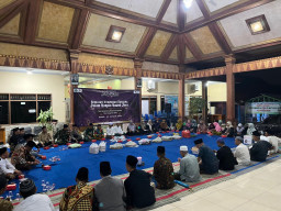 Babinsa Semambung Hadiri Istighosah dan Doa Bersama Ruwah Desa
