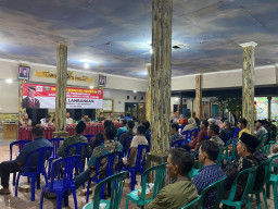 Babinsa Lambangan Kawal Musdes dan Sosialisasi Pengurukan Kopdea Merah Putoh