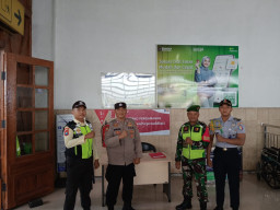 Pengamanan Posko Terpadu Lebaran 2026 di Stasiun Sidoarjo Berjalan Humanis dan Kondusif
