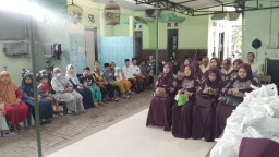 Santunan Anak Yatim di Koramil Wonoayu, Danramil Kapten Inf Sanusi Tebar Kepedulian di Bulan Ramadan