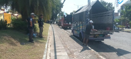 Babinsa Candi Siaga Amankan May Day, Pemberangkatan Massa Berlangsung Tertib