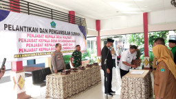 Sinergi untuk Desa, Danramil Tarik Kawal Pelantikan Pj Kades Baru