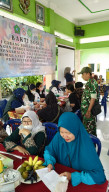 Babinsa Krian Hadiri Bakti Sosial Kesehatan IDI Sidoarjo, Warga Sidorejo Antusias Periksa Kesehatan