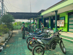 Menjaga Krian, Apel Kesiapsiagaan Koramil Krian untuk Ketenteraman Warga