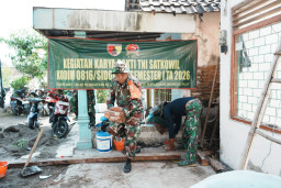 Gotong Royong Bangun Harapan, Kodim 0816/Sidoarjo Wujudkan Rumah Layak Huni di Terung Wetan