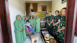 HUT ke-60 Korem 084/BJ, Dandim Sidoarjo Tebar Kepedulian untuk Keluarga Prajurit