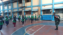 Koramil 0816/03 Buduran Ajarkan Disiplin dan Jiwa Kepemimpinan Kader PD-PKPNU