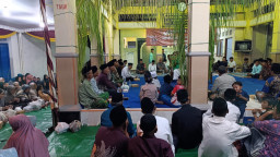 Haul Mbah Wiro Joyo Pererat Ukhuwah, Babinsa Plaosan Hadir Bersama Warga