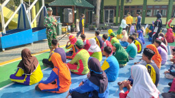 Semangat Baru di Junwangi: Koramil Krian Latih PBB Peserta Didik MTsN 2 Sidoarjo