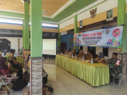 Babinsa Wonoayu Perkuat Sinergi Cegah Stunting di Desa Wonokalang
