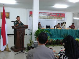 Babinsa Ramil 0816/09 Krian hadiri sosialisasi 3 pilar sebagai ujung tombak