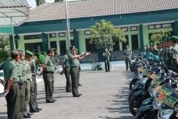 Dandim Sidoarjo sambut Kunjungan Tim wasev Dam V/Brw