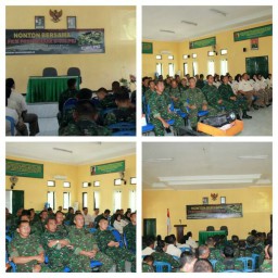 Serunya Nobar film G30S/PKI di Makodim 0816/Sidoarjo