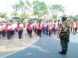 Latihan Dasar Kepemimpinan LDK oleh siswa/siswi SMA NEGERI 1 Krian