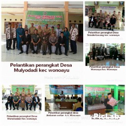 Danramil 0816/13 Wonoayu beserta Forkopimka menghadiri acara pelantikan perangkat desa jajaran kecam