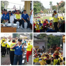 Danramil 01/Kota mengikuti acara Jawa Timur sehat di Alun - alun Sidoarjo