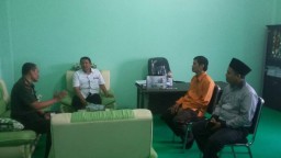 Danramil 01/Kota Laksanakan Komsos dengan Rektor Unusida.