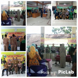 Danramil 0816/13 Wonoayu beserta Forkopimka menghadiri acara pengambilan sumpah jabatan dan pelanti