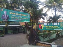 Koramil 02/Candi Siapkan Rest Area Bagi Pemudik