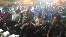 Danramil 03 Buduran hadir dalam acara Ruwat Desa Sidomulyo