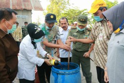Dandim 0816/Sidoarjo bersama Instansi terkait pimpin langsung operasi pengendalian OPT Wereng