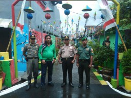 Babinsa 02/Candi sambut tim penilai lomba Desa Berseri