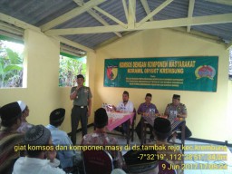Danramil'07/ Krembung Komsos Dengan Komponen Masyarakat Desa Tambak Rejo