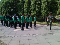 Koramil 02/Candi tanamkan disiplin di lingkungan sekolah