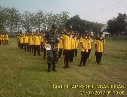 Anggota Ramil 09/Krian aplikasikan PBB pada Siswa Siswi SMK 1/Krian