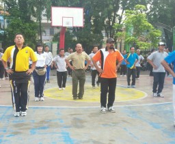 Koramil 0816/01 Kota laksanakan senam bersama Forkopimka