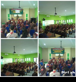 Danramil 07/ Krembung berikan Sosialisasi Wasbang di SMUN 1 Krembung