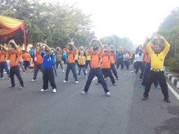 Kemeriahan lomba car free day di Kota Sidoarjo
