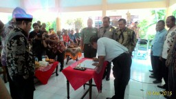 Danramil 0816/06 saksikan Deklarasi Ikrar Damai Calon Kades di Tanggulangin