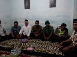 Danramil bersama Forpimka Jabon Silaturahmi ke Calon Kades Ds Kedungrejo Jabon