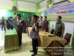 DANRAMIL 0816/03 BUDURAN BESERTA FORPIMKA MENGHADIRI ACARA PENGAMBILAN SUMPAH JABATAN DAN PELANTIKAN