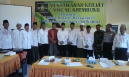 Musyker I MWC NU di wilayah Krembung. Aktif, Reaktif dan Responsif
