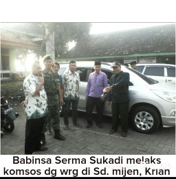 Babinsa Ramil 09 menjalin hubungan yang harmonis dengan warga
