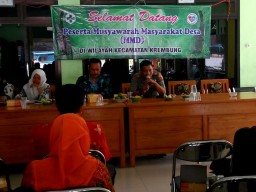 Danramil07 Krembung Laksanakan Komsos pada Peserta Musyawarah Masyarakat Desa di Desa Wangkal.