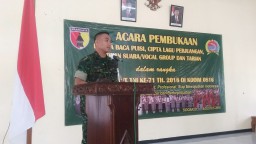 Peringati HUT TNI ke 71, Dandim 0816/Sda membuka perlombaan secara resmi