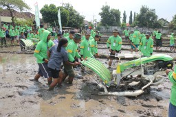 Pelatihan Rice Transplanter di Ds. Pamotan Porong